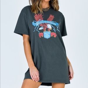 Princess Polly Thrills Electric Eagle Tee Dress